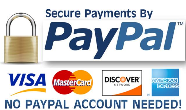 Accepting Credit Cards
                    ONLY thru PayPal